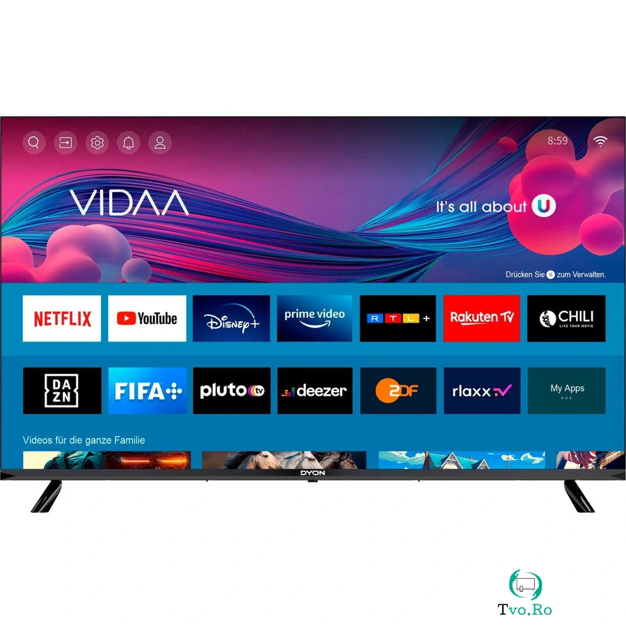 DYON Televizor Dyon Smart 43 VX, LED TV, 43 inch, 108 cm, FullHD, WLAN, Wi-Fi, SmartTV, Negru