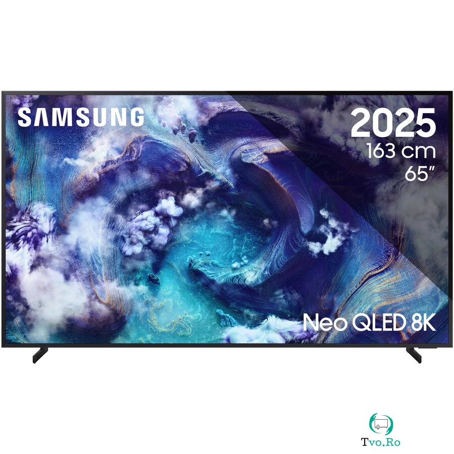 Samsung Televizor Samsung MiniLED Neo QLED 65QN900F, 163 cm, Smart, 8K, 100 Hz, Clasa G (Model 2025) la 8,665.99 lei ron