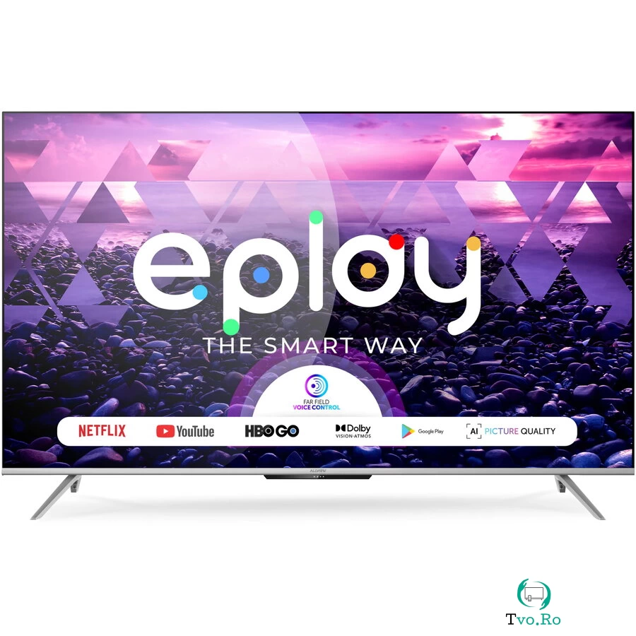 Allview Televizor Allview 43ePlay7100-U, 108 cm, Smart, 4K Ultra HD, LED, Clasa G, Negru la 890.10 lei ron