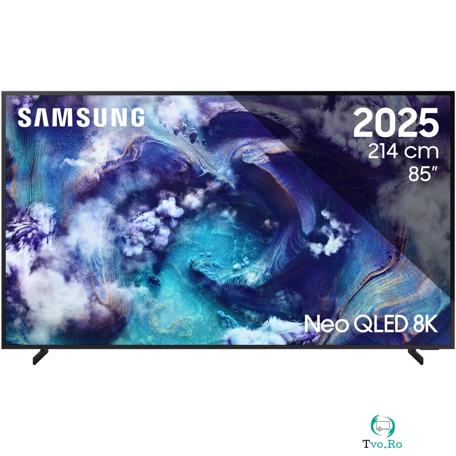 Samsung Televizor Samsung MiniLED Neo QLED 85QN900F, 214 cm, Smart, 8K, 100 Hz, Clasa G (Model 2025, Negru la 31,734.99 lei ron