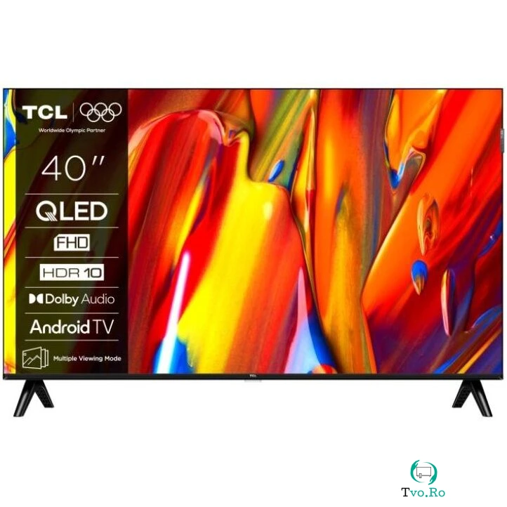 Televizor QLED 40V5C 100cm 40inch Google TV Full HD Black la 993.99 lei ron