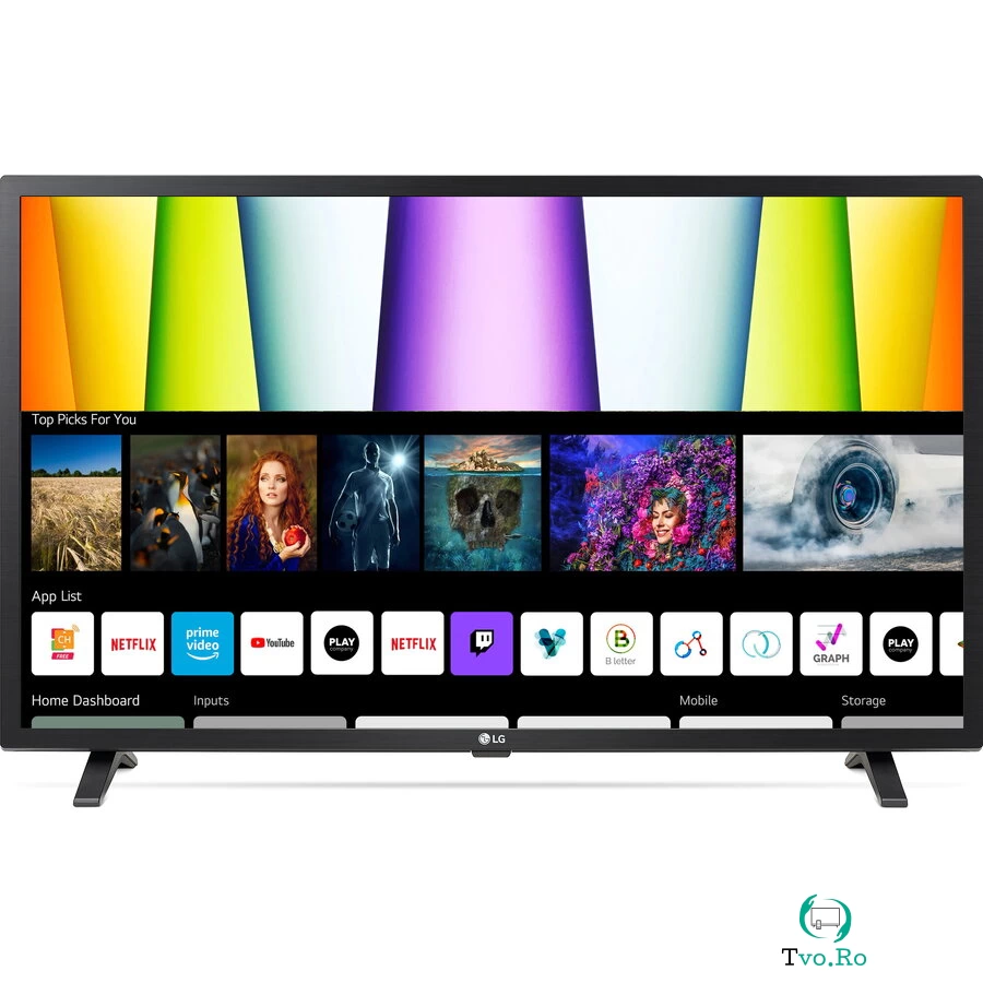 LG Televizor LG 32LQ63006LA, 80 cm, Smart, Full HD, LED, Clasa F, Negru la 874.99 lei ron