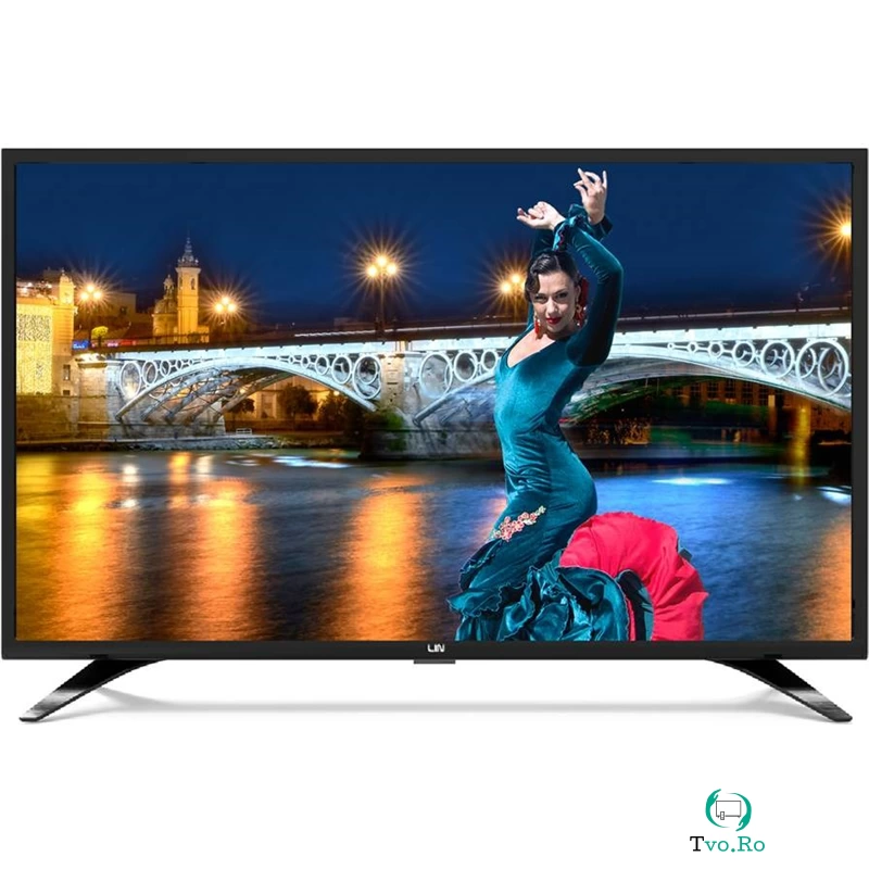 LIN Televizor LIN 32D1700 LED 81 cm, HD Ready Linux , YouTube , HDR , Smart , Wifi, A+, Negru