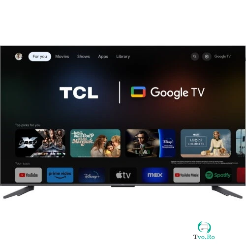 TCL Televizor QLED TCL 75C61B PRO, 75'', 189 cm, 4K, Negru la 2,999.00 lei ron