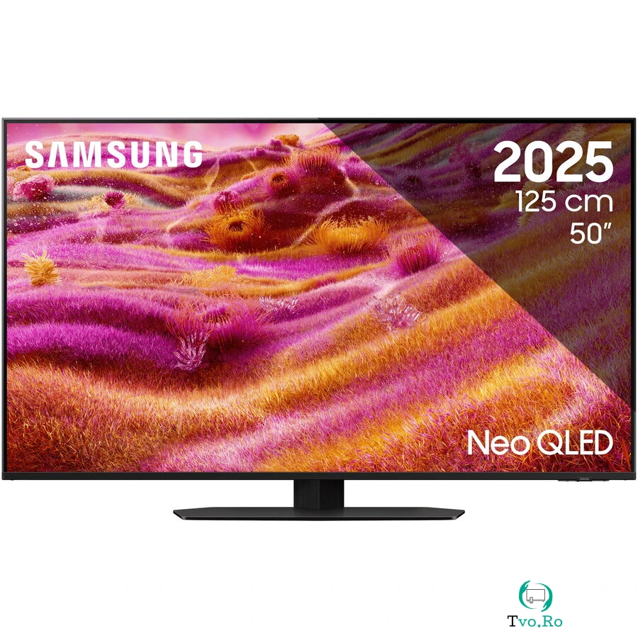 Samsung Televizor SAMSUNG MiniLED Neo QLED 50QN90F, 125 cm, Smart, 4K Ultra HD, 100 Hz, Clasa F (Model 2025), Negru la 4,830.99 lei ron