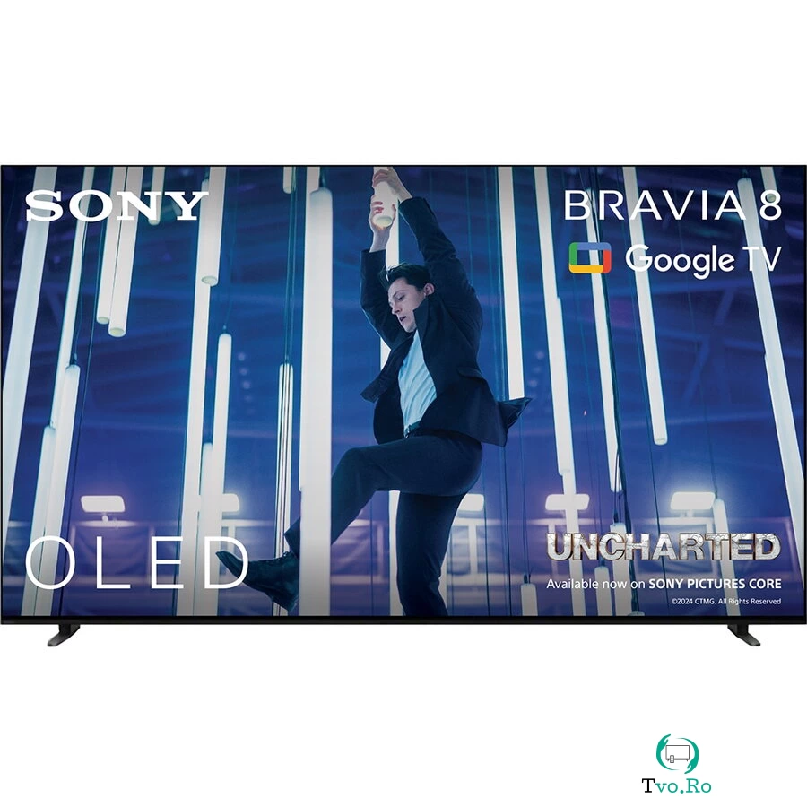 Sony Televizor Sony Bravia 8 OLED 65XR80, 164 cm, Smart Google TV, 4K Ultra HD, 100 Hz, Clasa E (Model 2024), Negru la 14,010.99 lei ron