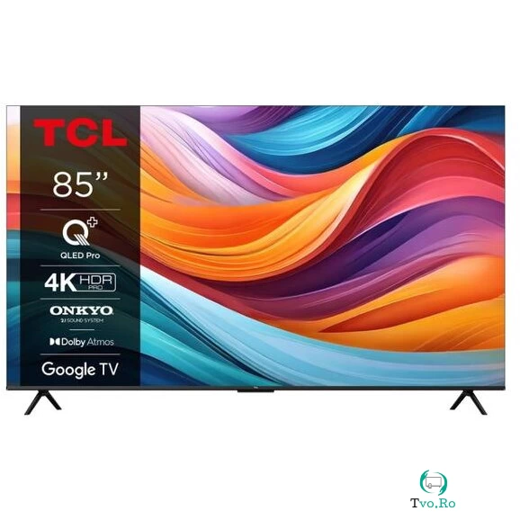 TCL Televizor QLED TCL 216 cm (85) 85T7B, Ultra HD 4K, Smart TV, WiFi, CI la 5,430.99 lei ron