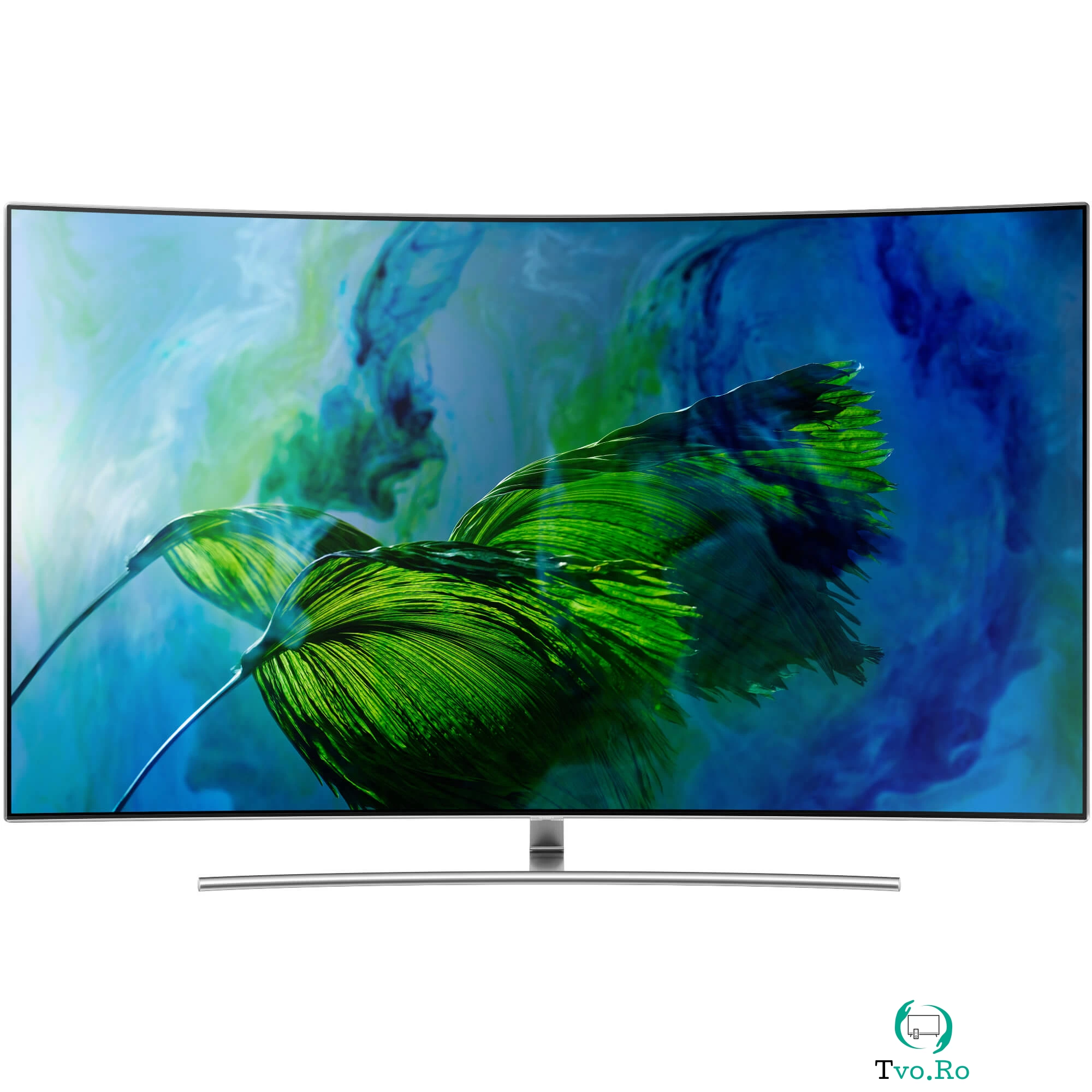 Televizor curbat, Smart QLED, Samsung QE75Q8CAM, 191 cm, Ultra HD 4K