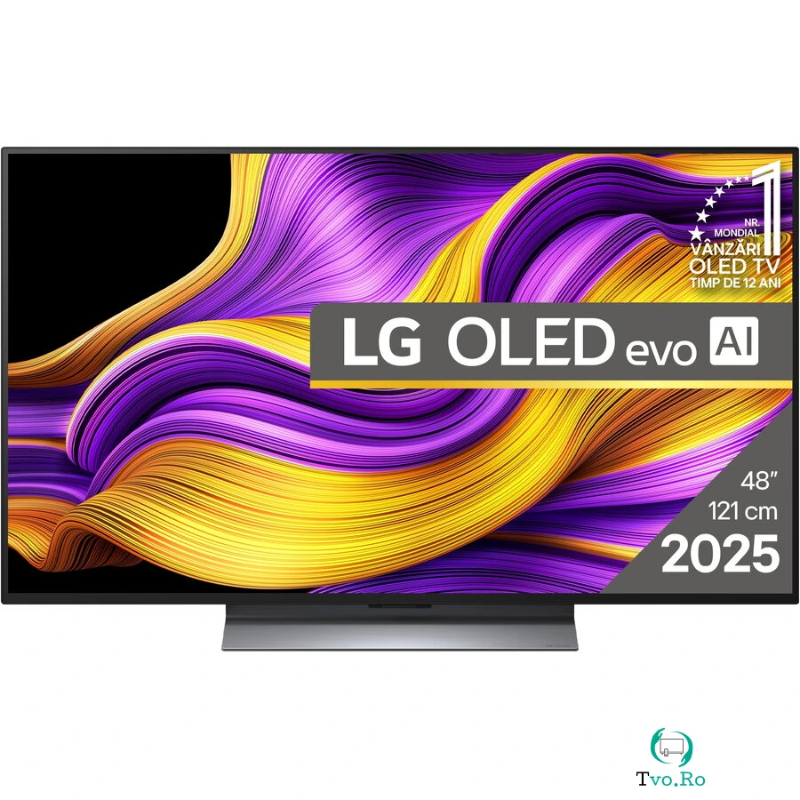 LG Televizor LG OLED evo 48G53LS, 121 cm, Smart, 4K Ultra HD, 100 Hz, Clasa F (Model 2025), Argintiu