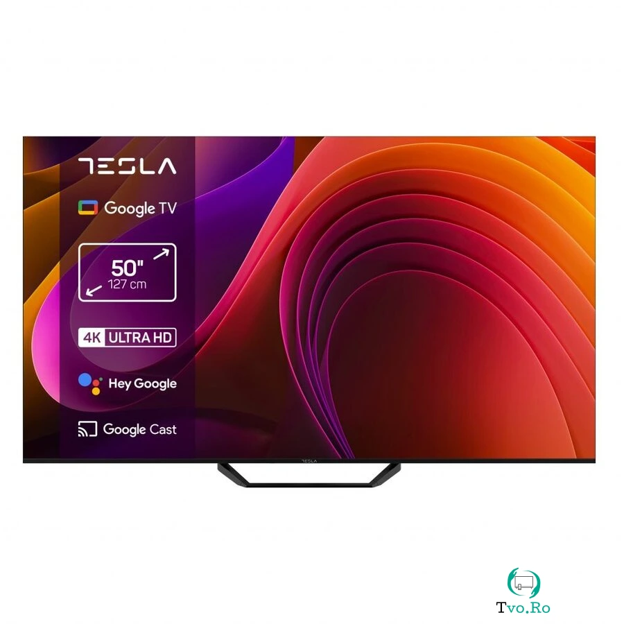 Televizor Google TV DLED 50E655BUS 127Cm UHD 260Cd/m2 CI+ VESA 200x300mm Negru la 1,269.99 lei ron