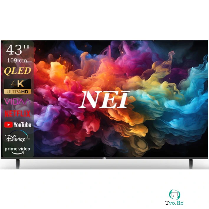 Televizor QLED 43NE7901 43inch 109cm Smart 4K Ultra HD Clasa E Negru la 1,019.99 lei ron