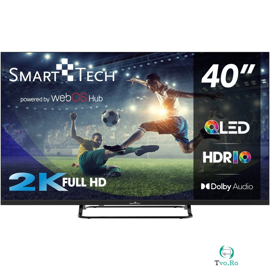 Televizor SmartTech QLED 40QW01V, 101 cm, Smart WebOS, Full HD, Clasa E la 973.59 ron