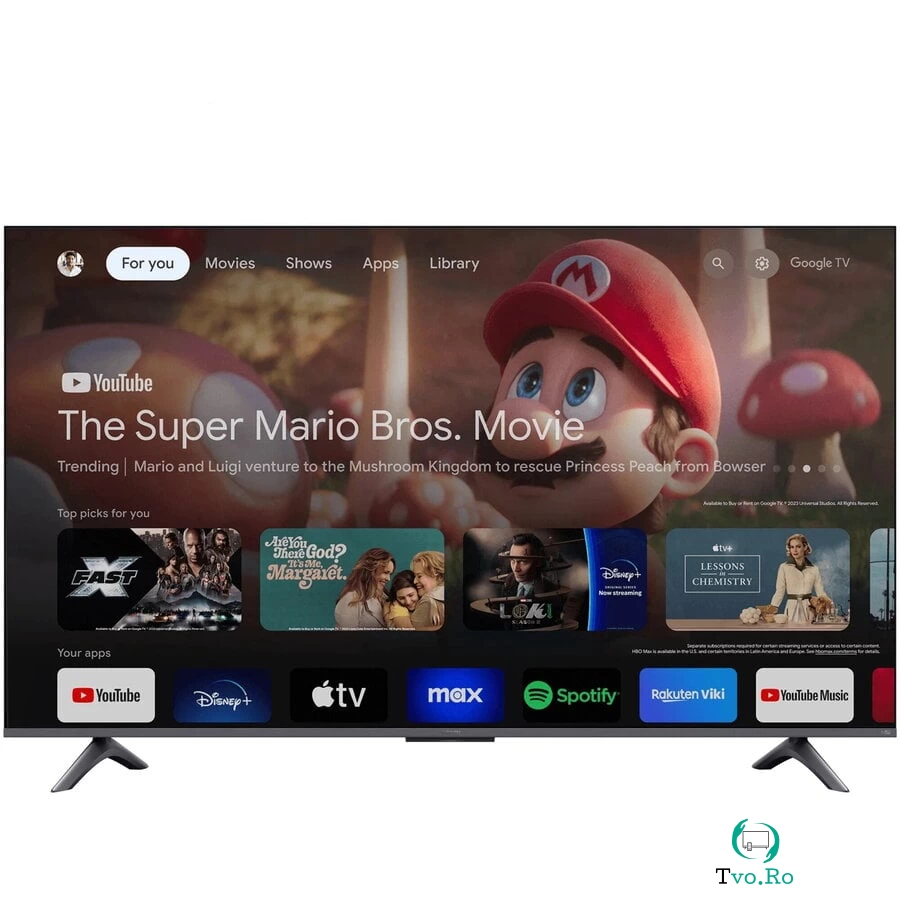 Televizor QLED Xiaomi A Pro ELA5483EU, 108 cm, Smart Google TV, 4K Ultra HD, Clasa G ( Model 2024 ) la 1,531.64 lei ron
