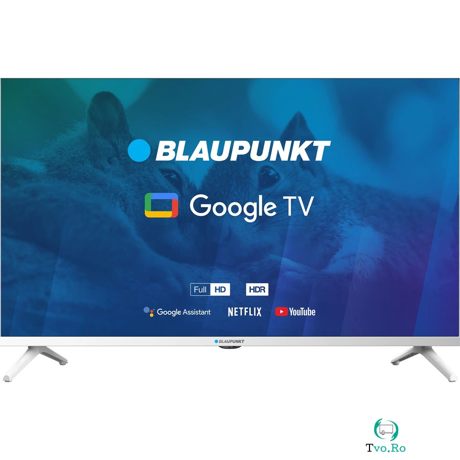 Blaupunkt Televizor Blaupunkt LED 32FBG5010S, Smart Google TV, Full HD, Clasa F,diagonala 81 cm, Alb